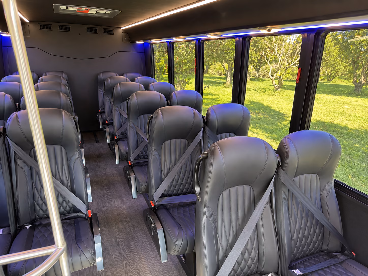 lawton 15 passenger minibus inside