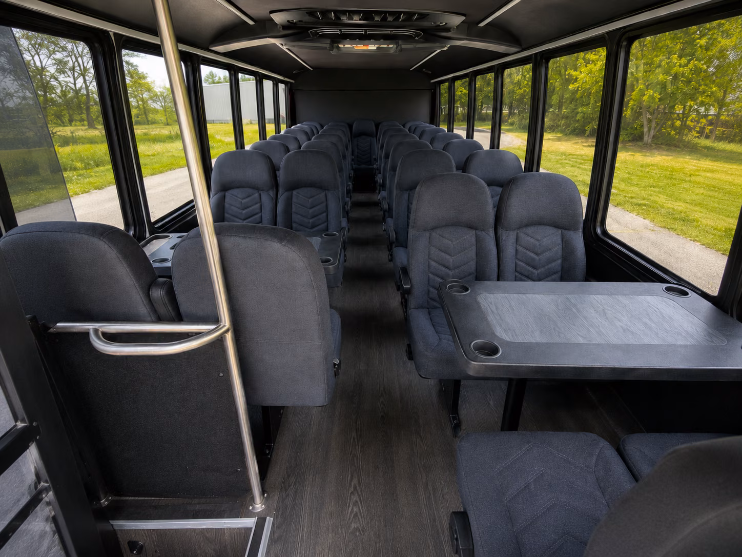 lawton 18 passenger minibus inside