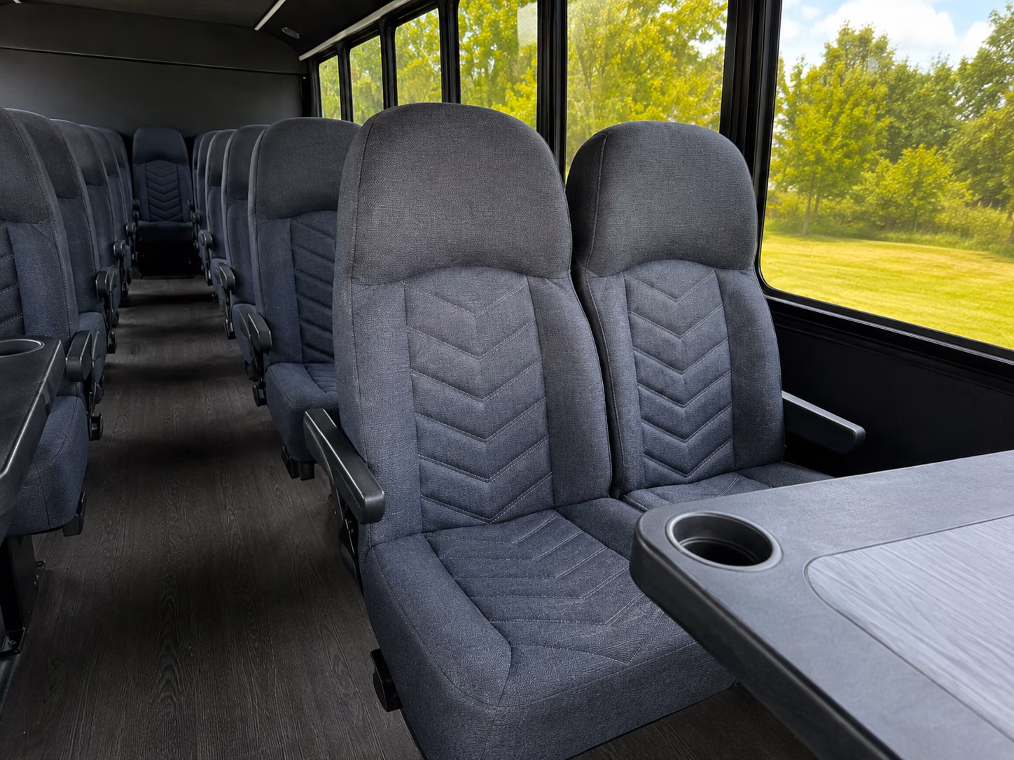 lawton 20 passenger minibus interior