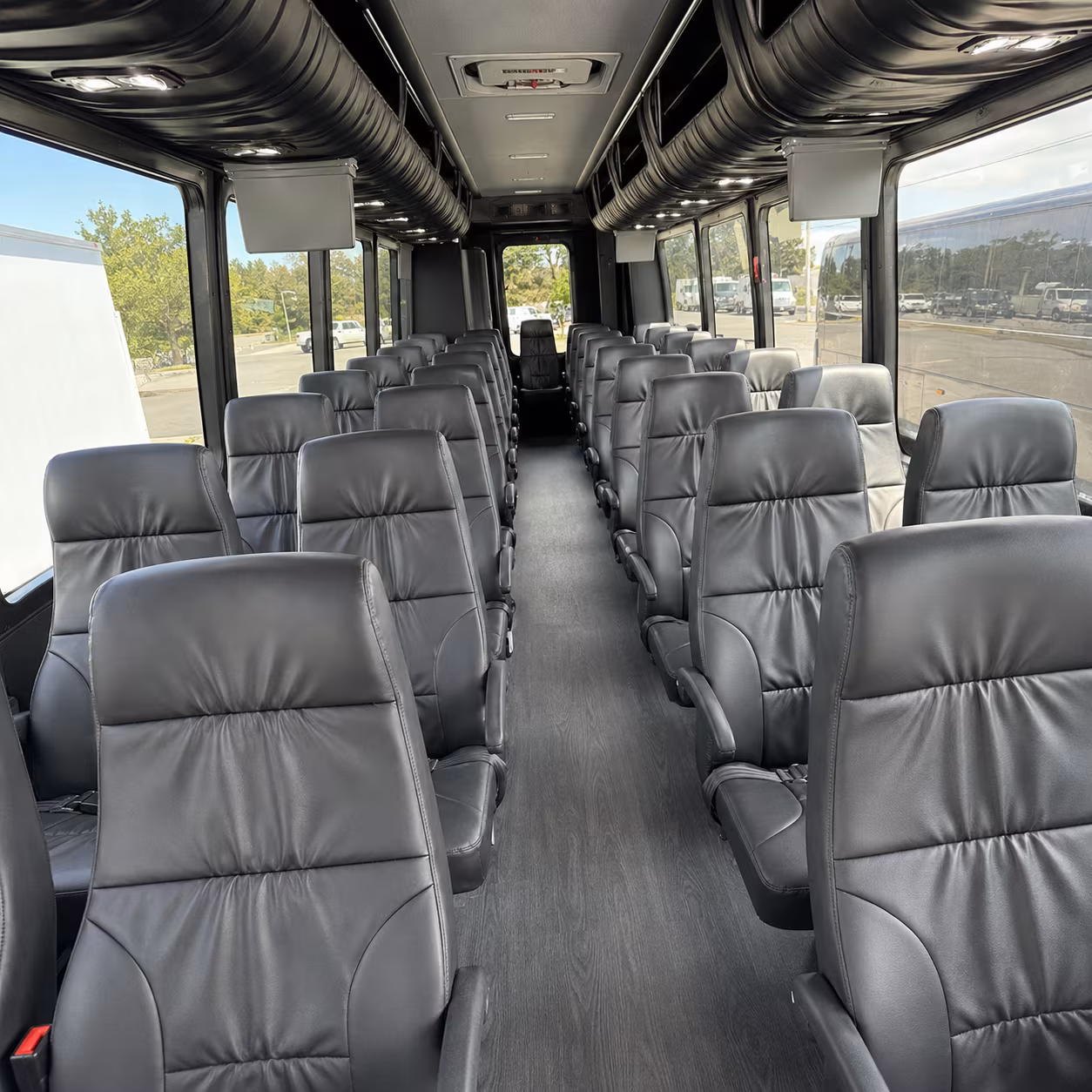 lawton 28 passenger minibus inside