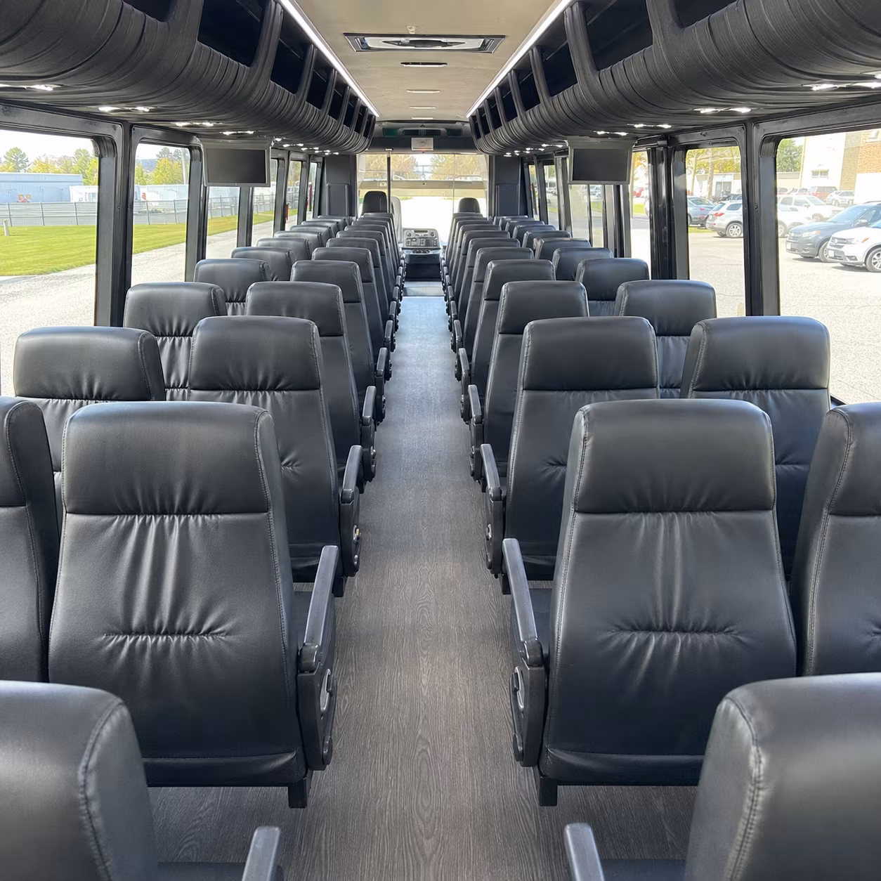 lawton 30 passenger minibus inside