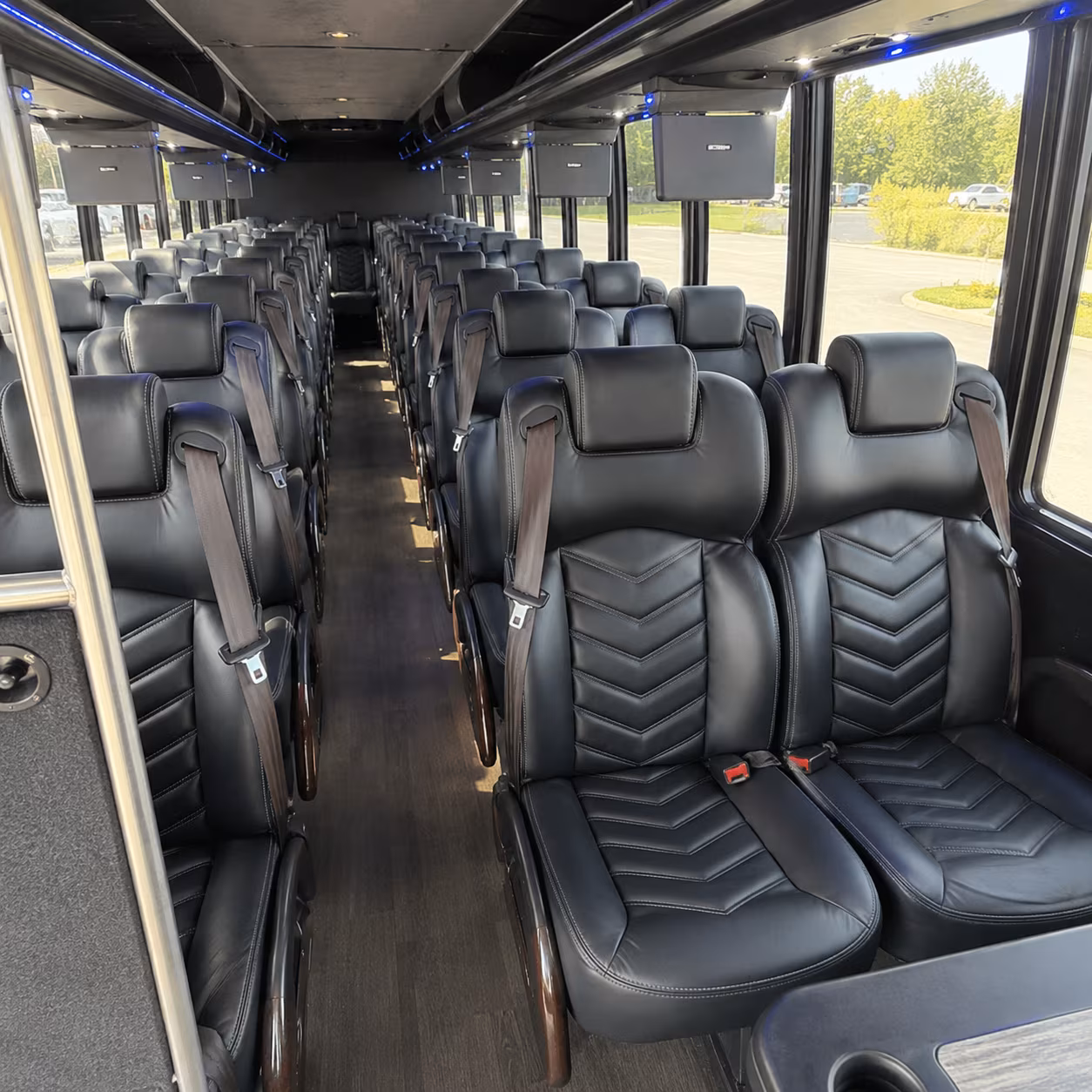 lawton 35 passenger minibus inside