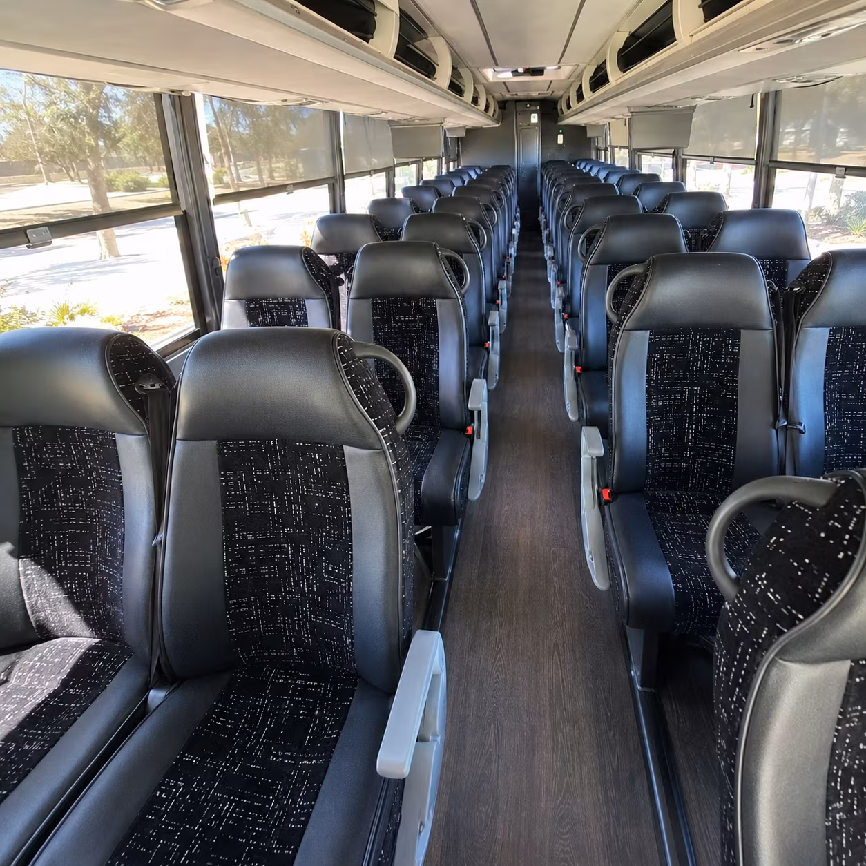 lawton 56 passenger charter bus interior