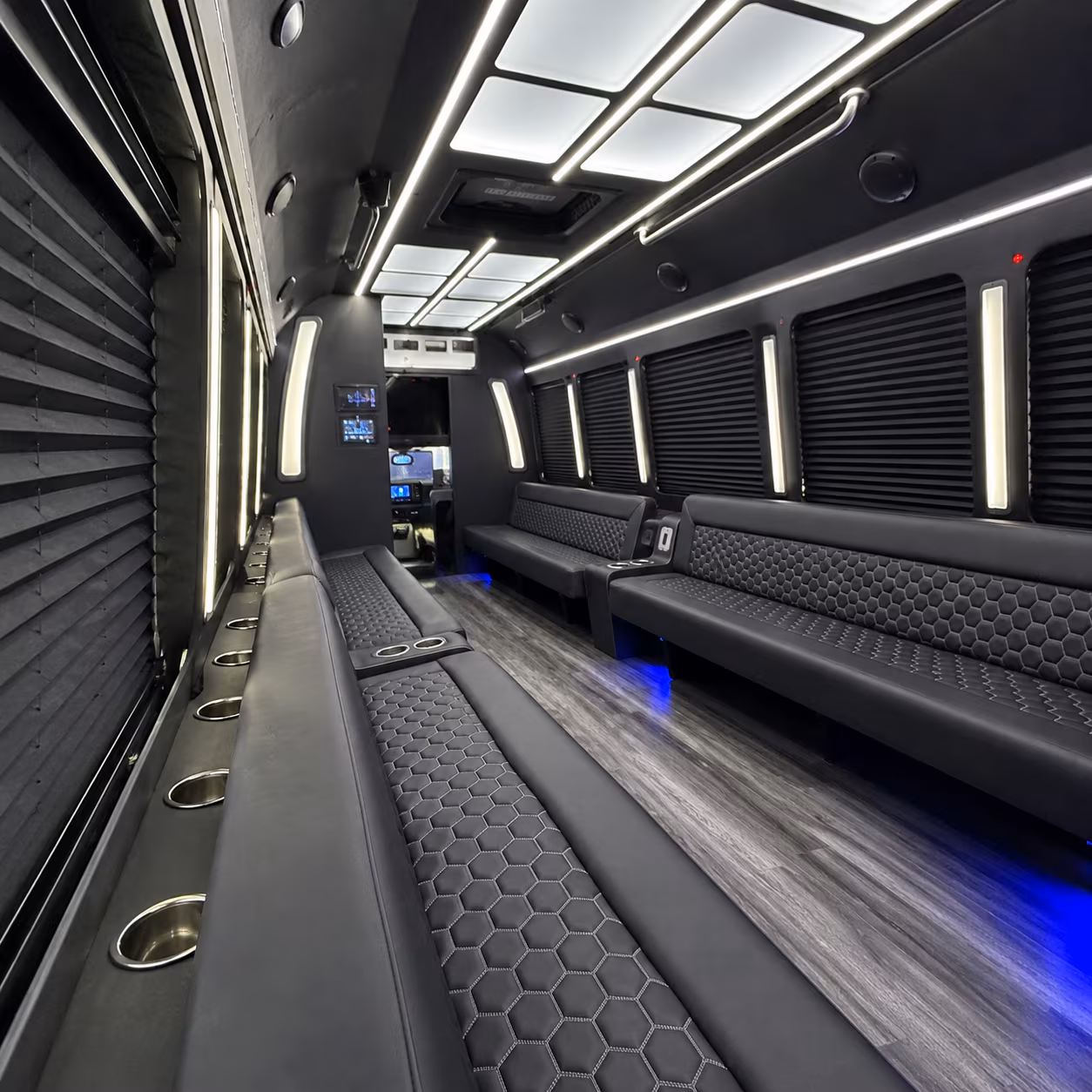 lawton party bus rental interior