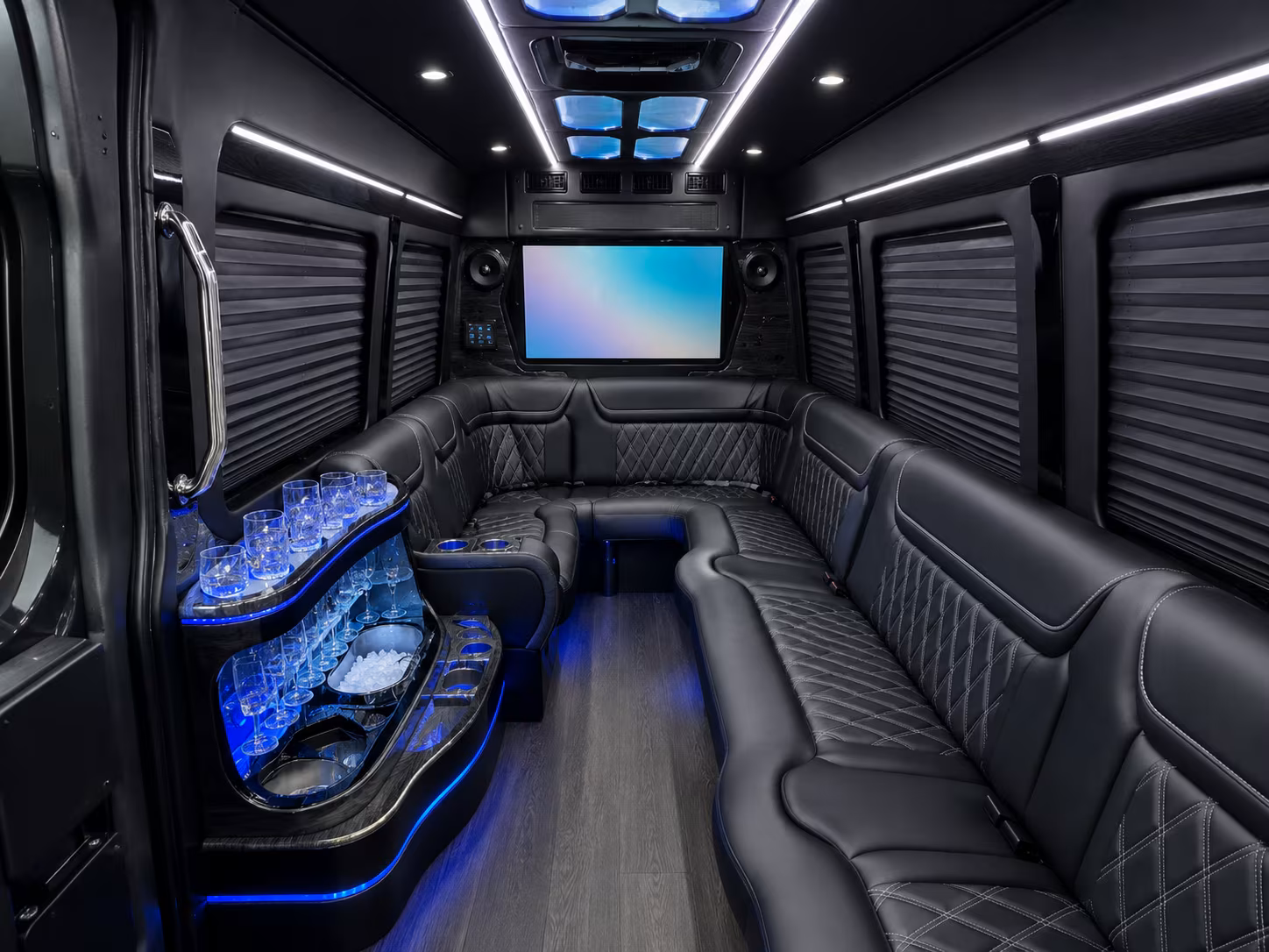lawton sprinter limousine inside
